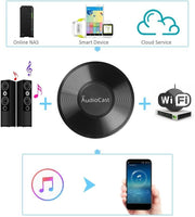 Chromecast - Streaming Box - AudioCast - Wifi & Audio-Adapter - DLNA Airplay-Ontvanger -  Compatibele met PC - Tablet - Smartphone - AUX - 25W - 8 x 8 x 6 cm - Zwart