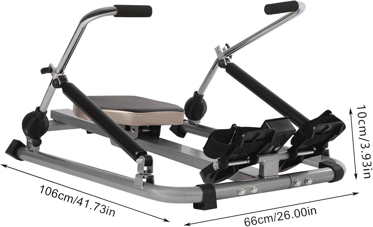Roeitoestel – Roeimachine – Fitnessroeier – Hydraulisch Roeiapparaat – Thuisroeier – Hydraulische Weerstand 15-55 kg – LCD Display Met Trainingsgegevens