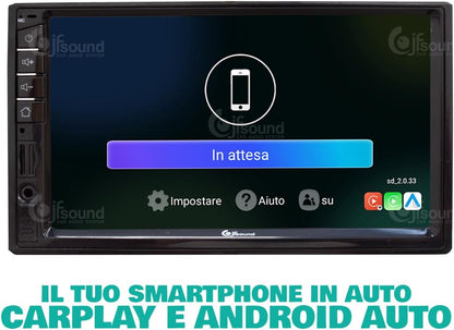 2-DIN Universele Autoradio – Auto Stereo – Inbouw Radio – Multimedia Systeem – Navigatie Systeem – Android OS – 6,2 Inch Touchscreen – Bluetooth & WiFi Connectivity
