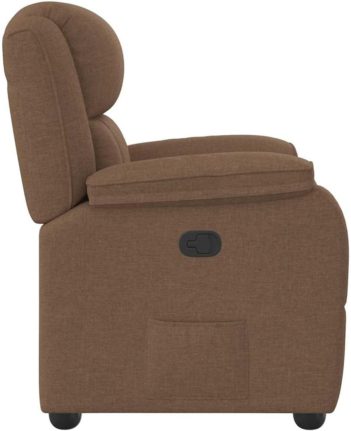 Gecheer Recliner Chair Brown Fabric TV Chair with Reclining Function, Manual Reclining Function - QUORE
