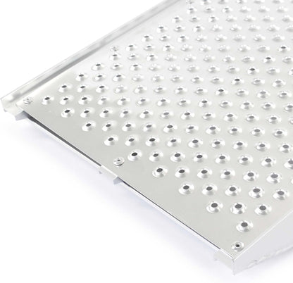 Wiltec 3-delig inklapbare oprijplaat tot 270 kg laadramp laadplaat aluminium anti-slip oprijden