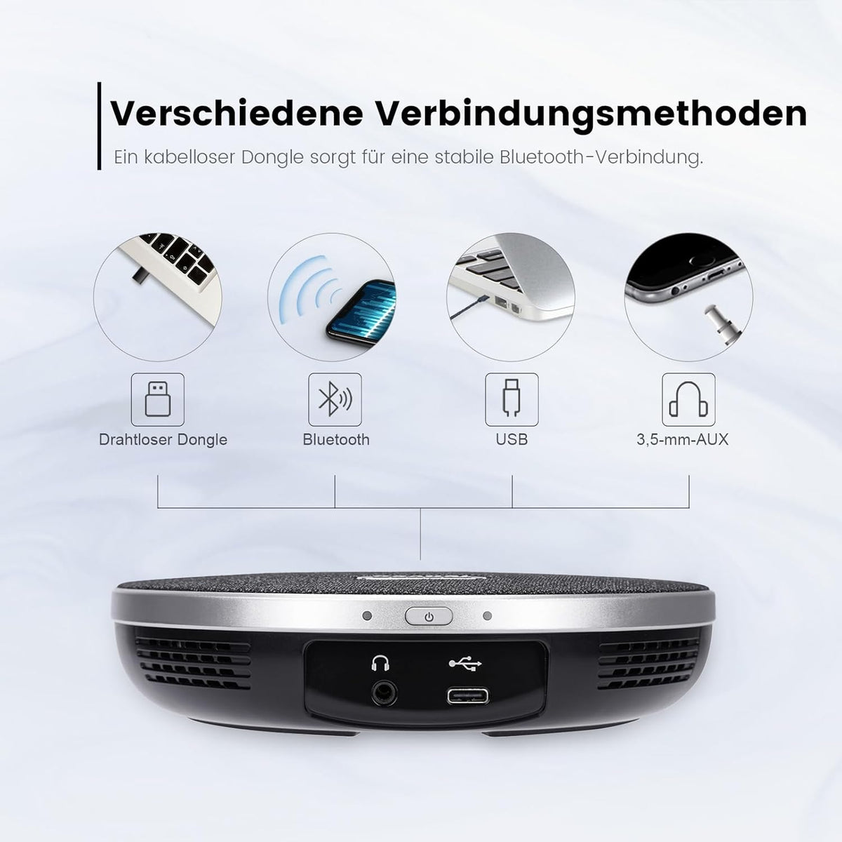 TONGVEO 20-voudige zoom conferentieruimte-camerasysteem, video- en audioconferentiesysteem, 20-voudige optische zoom, USB 3.0, HDMI PTZ-camera en conferentieluidspreker met microfoon voor grote