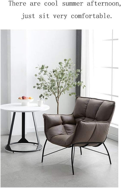 Simple and bright luxury creative single armchair bedroom lazy leisure living room balcony reading small sofa - QUORE