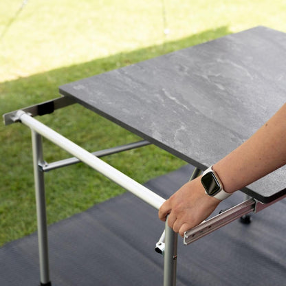 Travellife Campingtafel Sorrento Uitschuifbaar Honeycomb Brown 80/110/140cm - QUORE