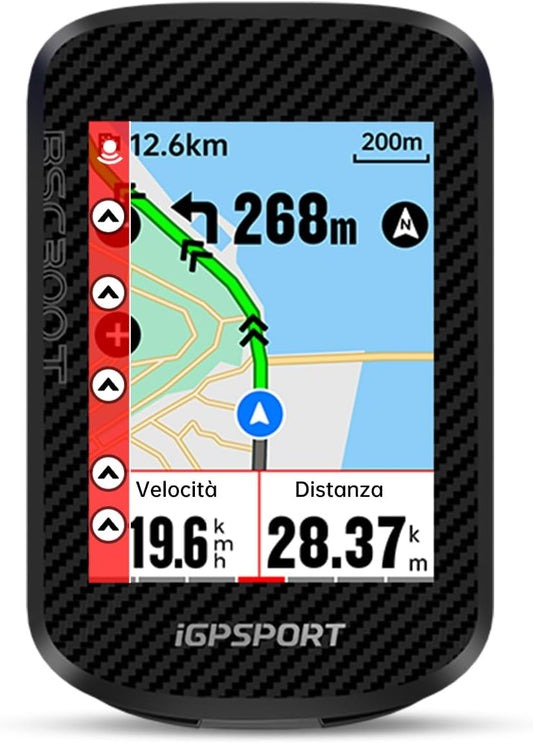 iGPSPORT BSC300T Fietscomputer GPS fietscomputer navigatiekaarten 2,4 inch kleurentouchscreen compatibel met 130 gegevens, type C snelladen, BLE5.0 en Ant+, IPX7-bestendig