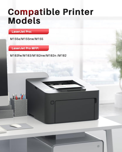 Compatibele Toner 216A – Tonercartridge – Printerinkt – Printcartridge – Vervangend Toner – Met Chip – Hoge Printkwaliteit – Geschikt Voor Meerdere HP Modellen – Verpakking Van 4