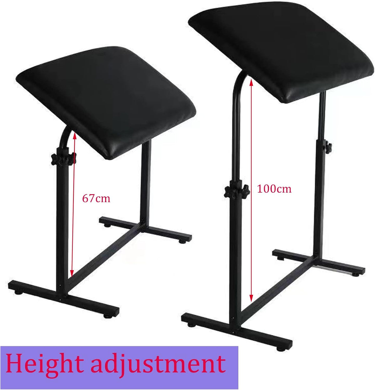 HOINCO Tattoo arm steun Tattoo benodigdheden, Armsteun voor tatoeëren Oversized Verdikte Zachte Pad Verstelbare Tattoo Tafel Schoonheid Stand Tattoo Apparatuur (Zwart)