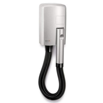 Valera 58320120 - Hotello buis haardroger met muurbeugel - wandmodel voor hotels en thuis, compact en krachtig, 1200 Watt, Zilver