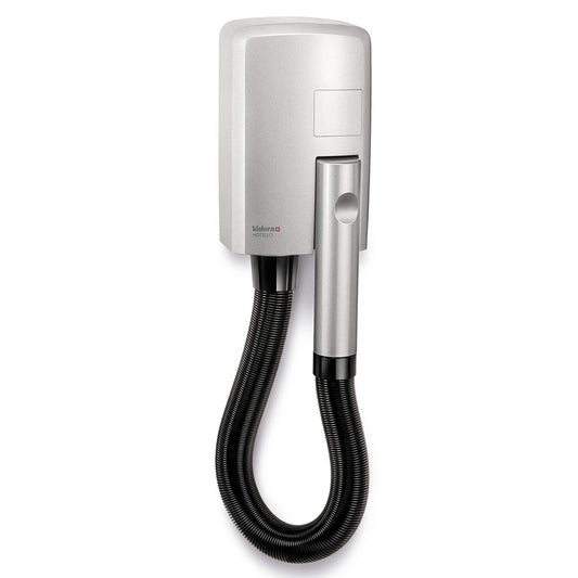 Valera 58320120 - Hotello buis haardroger met muurbeugel - wandmodel voor hotels en thuis, compact en krachtig, 1200 Watt, Zilver