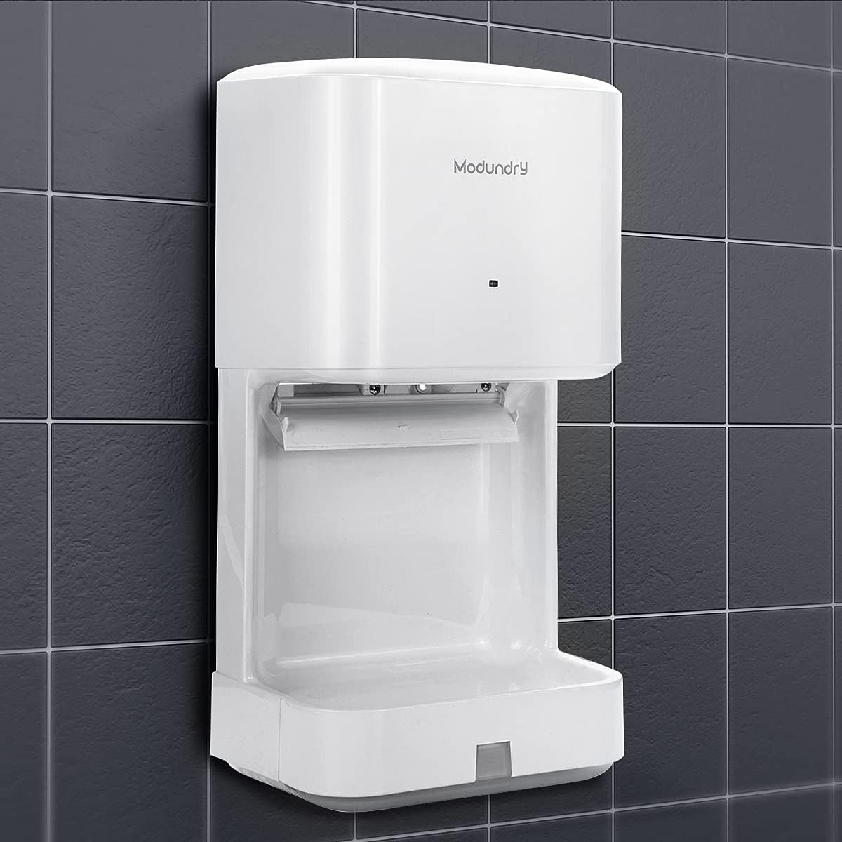 Automatische Handdroger – Elektrische Handdroger – Sneldroger – Contactloze Handdroger – Wanddroger – Hoge Snelheid 90 m/s – Ingebouwde Afvoertank Wit