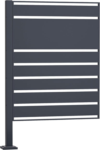 Wiltec container storage extension module fence for waste containers anthracite kliko fence steel - QUORE