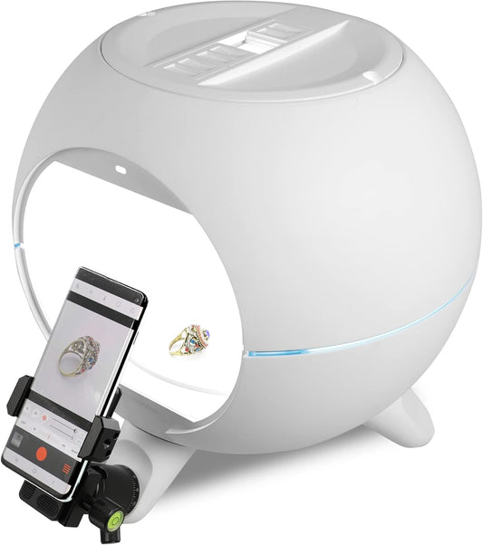 Foldio360 Smart Dome + montageset | All-in-One Smart Photo Studio 360° Lightning Dome met geïntegreerd ledlicht