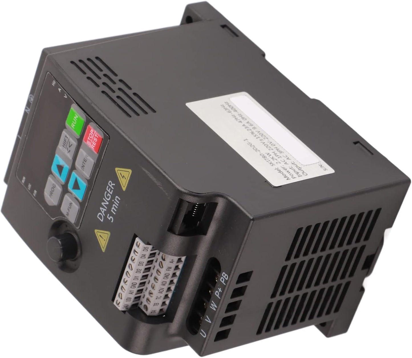 SKI780 Mini VFD 220 V / 380 V omvormer carico Convertitore di frequenza variabele omvormer monofase/trifase CA per motor trifase 0,75/1,5/2,2 kW (220VAC 2,2kW)