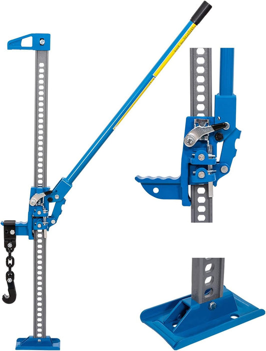 Boerderijkrik – High Lift Jack – Farm Jack – 4x4 Krik – Tractorkrik – 48 Inch – 3 Ton – Gietijzer & Koolstofstaal