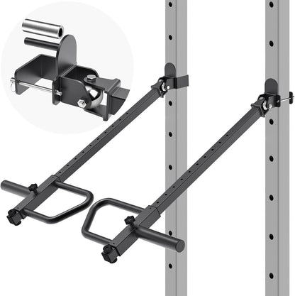 Kipika Verstelbare hefboomarmen voor Power Rack - Jammer Arms bevestigingen voor 3" x 3" rekken met 5/8" of 1" gaten - Compatibel met 2-inch Olympische gewichtschijven - Verstelbare hoogte en hoek - 1