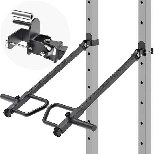 Kipika Verstelbare hefboomarmen voor Power Rack - Jammer Arms bevestigingen voor 3" x 3" rekken met 5/8" of 1" gaten - Compatibel met 2-inch Olympische gewichtschijven - Verstelbare hoogte en hoek - 1