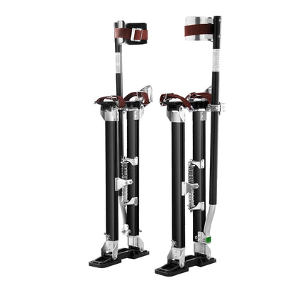 VEVOR Werkplekken van aluminiumlegering, verstelbare hoogte van 61-101,6 cm, voor schilders, draagvermogen 103 kg, gipsplaten, voetmaat 27-29 cm, voor schilderen, decoratie, zwart