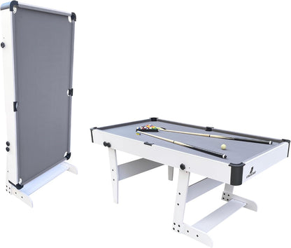 Cougar Hustle Pool Table L Foldable in Various Colours - 5ft | Folding Billiard Table incl. Accessories - QUORE