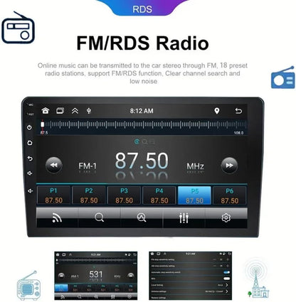 Autoradio – Navigatiesysteem – Multimedia Speler – Inbouwradio – Auto Dashboard Unit – 9 Inch HD Touchscreen – Draadloze Carplay & Android Auto – Achteruitrijcamera Met Nachtzicht