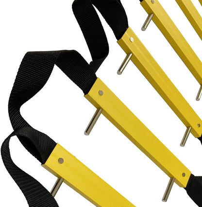 Permanente brandontsnapladder voor een 2-verdiepingen huis 4m | Ladders voor ontsnapping, raam of zolder | Hangladder voor brandnoodgevallen, veiligheid thuis | Externe ladder voor evacuatie