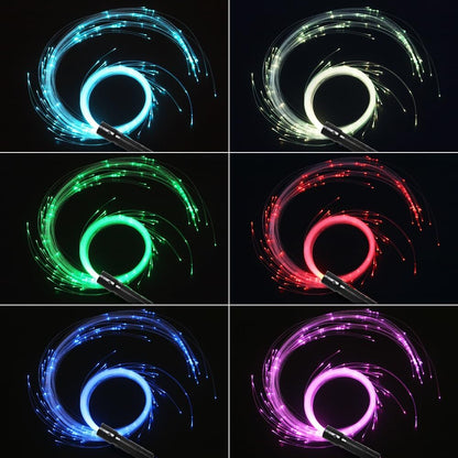 CHINLY LED Fiber Optic Zweep Oplaadbare APP Controle Dans Ruimte Zweep Super Helder Licht 40 Kleur Effect Modus 360° Draaibaar voor Dansen, Feesten, Lichtshows, EDM Muziekfestivals
