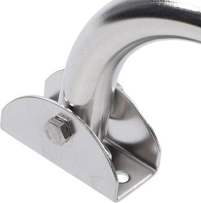 4 Stappen Ponton Bootladder, 316 Roestvrijstalen Vouwlaad Ladder, Brede Trap, Leuningen, Dok Ladder voor Zeepijpen, Jacht, Zwembad