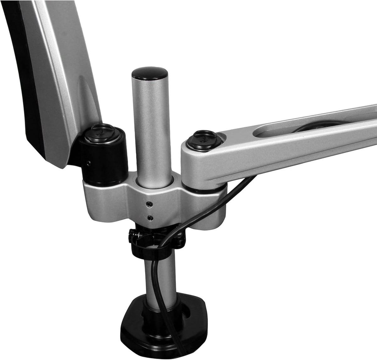 StarTech.com Dubbele monitorhouder met volledig beweegbare arm, stapelbaar, verwisselbare armen en veerondersteunde hoogteverstelling