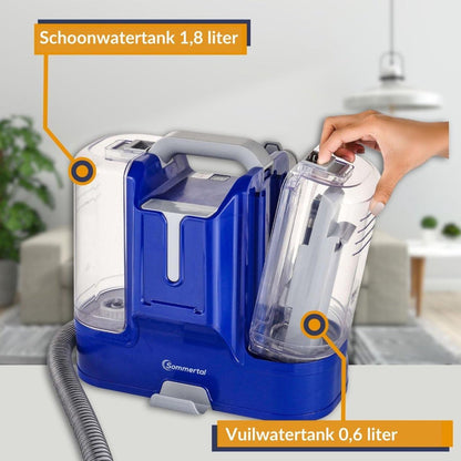 MultiCleaner 5-in-1 Reinigingsapparaat – Stofzuiger – Tapijtreiniger – Dierenhaar Verwijderaar – Auto Interieur Zuiger – 450W Krachtige Eco Motor – Zelfreinigend Opzetstuk