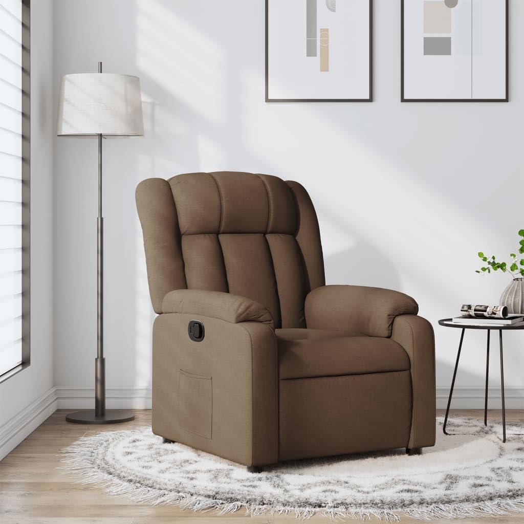 Fauteuil Verstelbaar – Relaxfauteuil – Relaxstoel – Armstoel – Leunstoel – Verstelbare Rugleuning Tot 135 Graden – Stevig Hout Metaal Frame