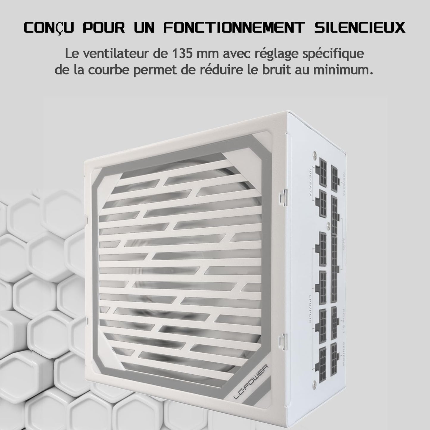 LC-POWER LC1000MW V3.1-1000W, 80 Plus, goud, volledig modulaire ATX-voeding voor hoge prestaties en stabiliteit in uw systeem - efficiënt, flexibel en krachtig