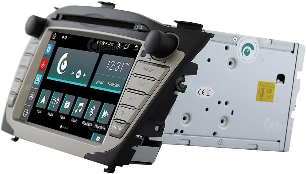 Op maat gemaakte autoradio voor Hyundai IX35 Android GPS Bluetooth WiFi Dab USB Full HD Touchscreen Display 7" Easyconnect Processor 8core Stembediening