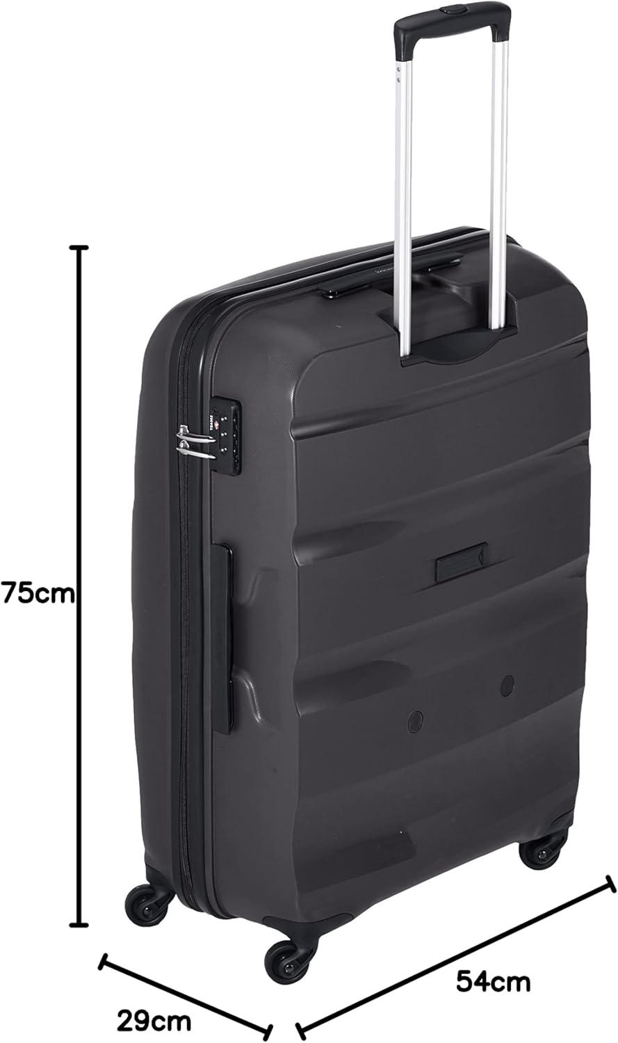 American Tourister BON AIR - Spinner L, Koffer, 75 cm, 91L, Zwart (Black)