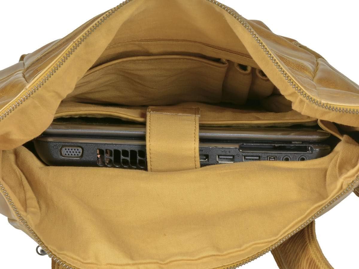 Bear Design Rolltop Backpack Pergola Ocher Yellow