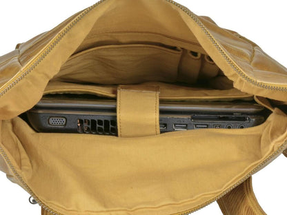Bear Design Rolltop Backpack Pergola Ocher Yellow