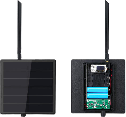 KEEPTEEN D5 Solar Lora Meshtastic Mesh Node Repeater 5 W BC Zonnepaneel Bult in Heltec ESP32 V3 Lora WiFi Bluetooth 5200 mAh batterij