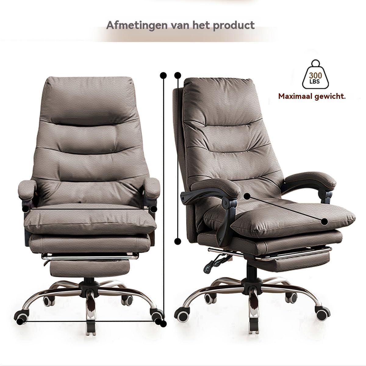 Office Chair with Footrest · Gaming Chair · Ergonomic Executive Office Chair · High Back Computer Chair - QUORE