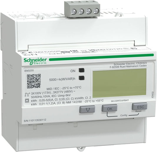 Schneider A9MEM3255 energiemeter, wit
