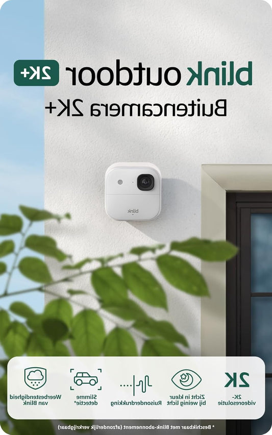 Buitencamera 2K+ – Beveiligingscamera – Draadloze Camera – Wifi Camera – Surveillance Camera – 4-delig Systeem – 2K Videokwaliteit – Lange Batterijduur Tot 2 Jaar