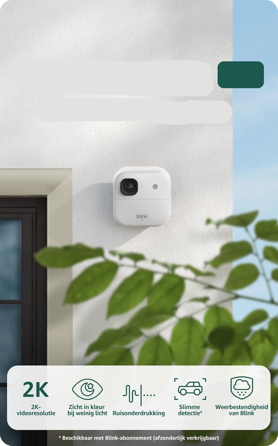 Beveiligingscamera – Buitencamera – Camerabewaking – Buitencamera Systeem – Wifi Camera – Draadloos 3-delig – 2K Resolutie – Lange Batterijduur tot 2 Jaar