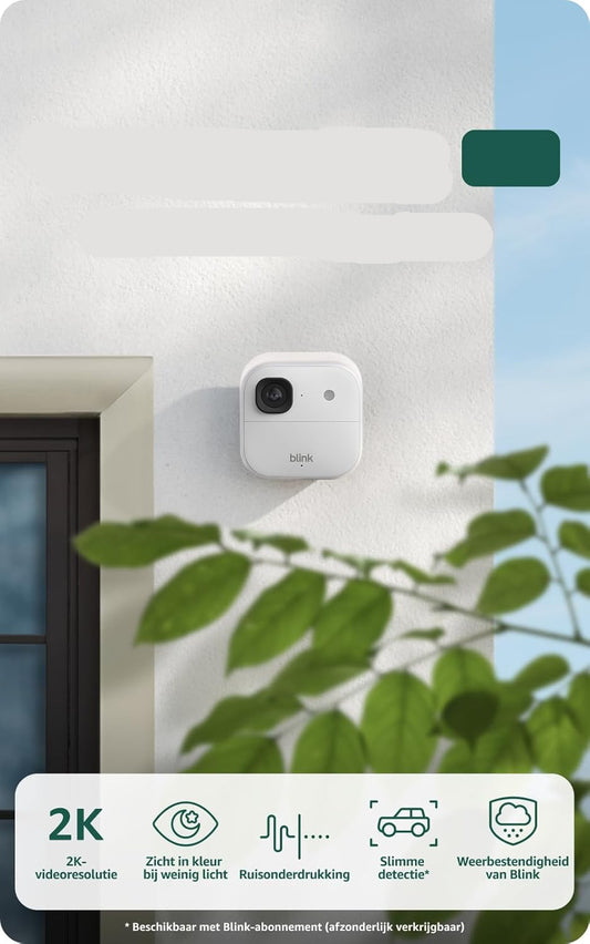 Beveiligingscamera – Buitencamera – Camerabewaking – Buitencamera Systeem – Wifi Camera – Draadloos 3-delig – 2K Resolutie – Lange Batterijduur tot 2 Jaar