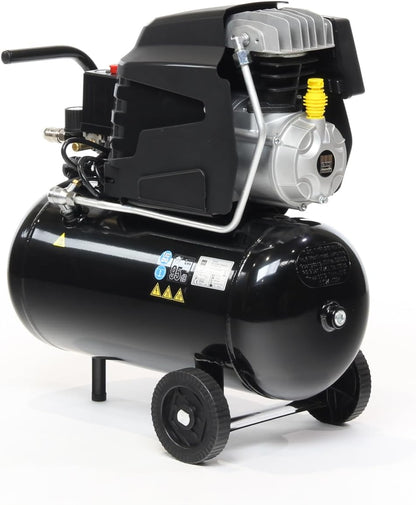 SCHNEIDER CRAFTMASTER, mobiele compressor, tank van 24 liter, maximale druk: 8 bar, vermogen: 1,5 pk, geluidsniveau: 95 dB LwA