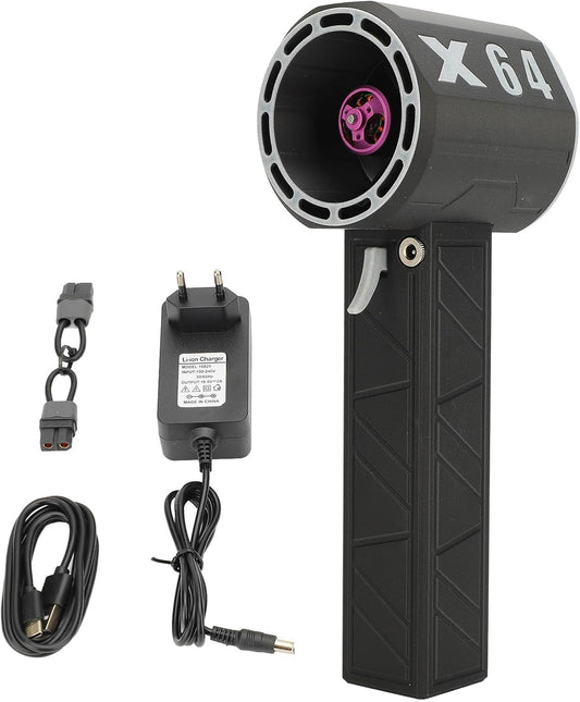 Mini Jet Droger Blower 1400 G Stuwkracht 8000 MAh Batterij 64 Mm Ventilatorblad Krachtige Prestaties voor Efficiënte Koeling Brede Toepassing voor Verschillende Taken (zwart en