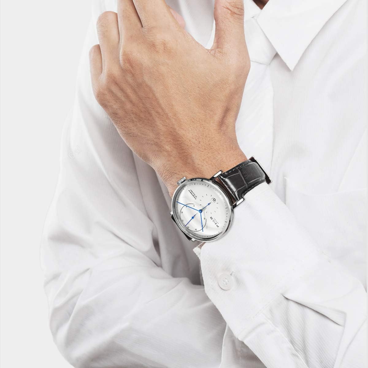 Men's Wristwatches FEICE Bauhaus Automatic Mechanical Watch with Domed Mirror Waterproof Big face Dress Watches for Men ⌀42mm -FM202