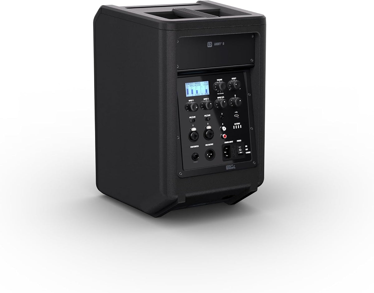 Draagbare Bluetooth PA-luidspreker – Actieve Speaker – PA Speaker – Bluetooth Speaker – Luidspreker – Zwarte Uitvoering – 8 Inch – Geïntegreerde 5-Kanaals Mixer