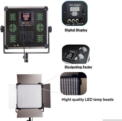 Bicolor LED-Paneel – Studiolamp – Videolicht – Fotolamp – Continu Verlichting – 140W 11000 Lumen – 3200K-5600K Dimbaar