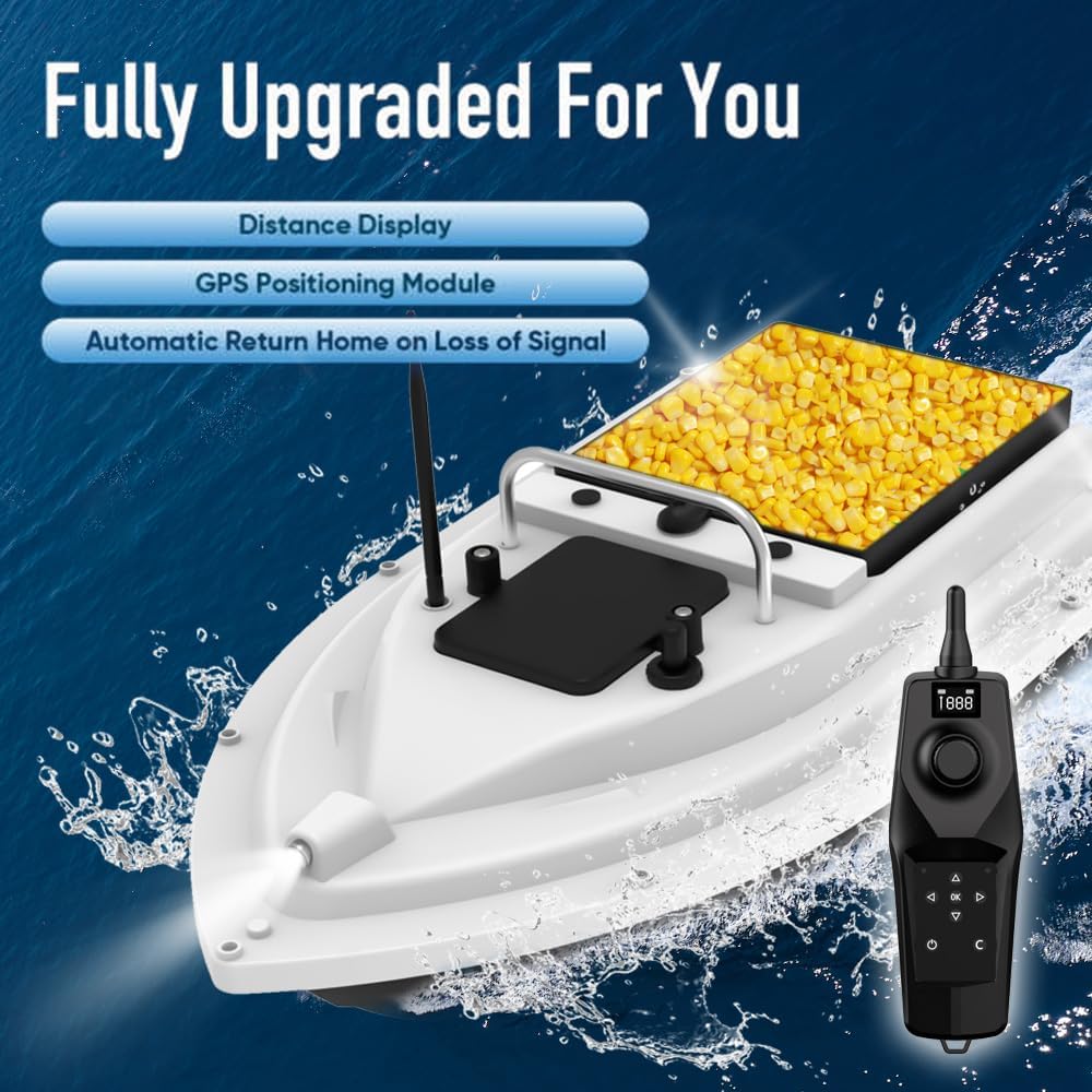 Kavolet GPS Aas Boot 500M RC Voederboot Vissen Lokken Leverboot Draadloze Afstandsbediening 12000mAh Batterij met Grote Capaciteit