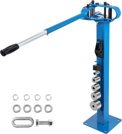 VEVOR YP 38 7 Buisbuigmachine, meerlaags, buisbuigmachine, telescopisch, 111 cm (44 inch), capaciteit van zacht staal: 1,27 x 3,5 cm, 1/4 x 1-15/16 inch