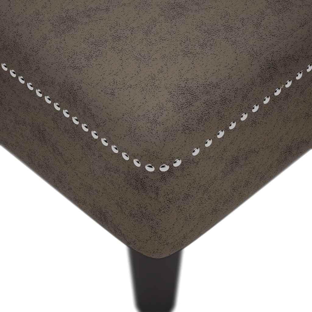 vidaXL Chaise longue cushion and right armrest leatherette dark gray,chaise lounge chair,chaise lounge chair,lounge chair,chaise lounge chair