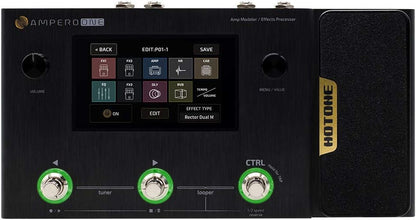 Multieffectpedaal – Effectpedaal – Gitaar Effectenpedaal – Ampmodeler – Effectprocessor – Voor Gitaar, Bas En Akoestische Gitaar – 240+ Effecten, 64 Ampmodellen En 60 IR-Cabsimulaties – 4" Kleurentouchscreen Met USB-Audiointerface