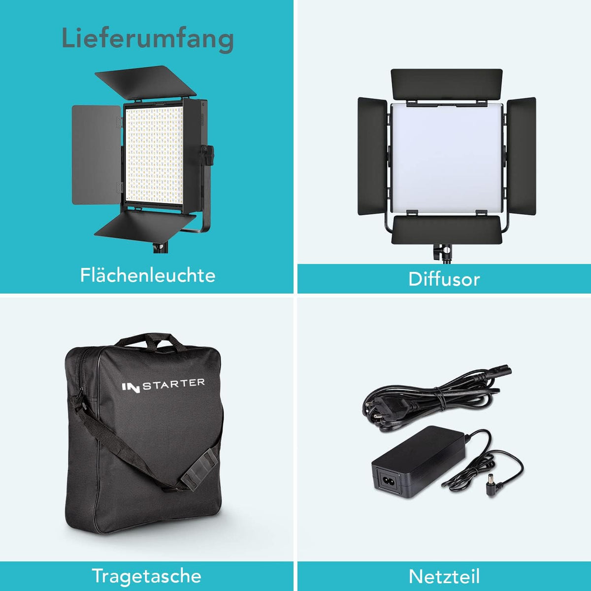 RGB LED Videolamp – LED Paneel – Fotolamp – Studiolamp – Vloglamp – 60W Dimbaar – CRI 96+